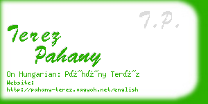 terez pahany business card